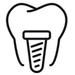 iconos odontología implante dental
